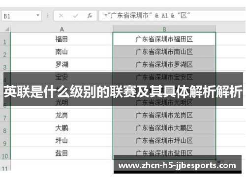 英联是什么级别的联赛及其具体解析解析